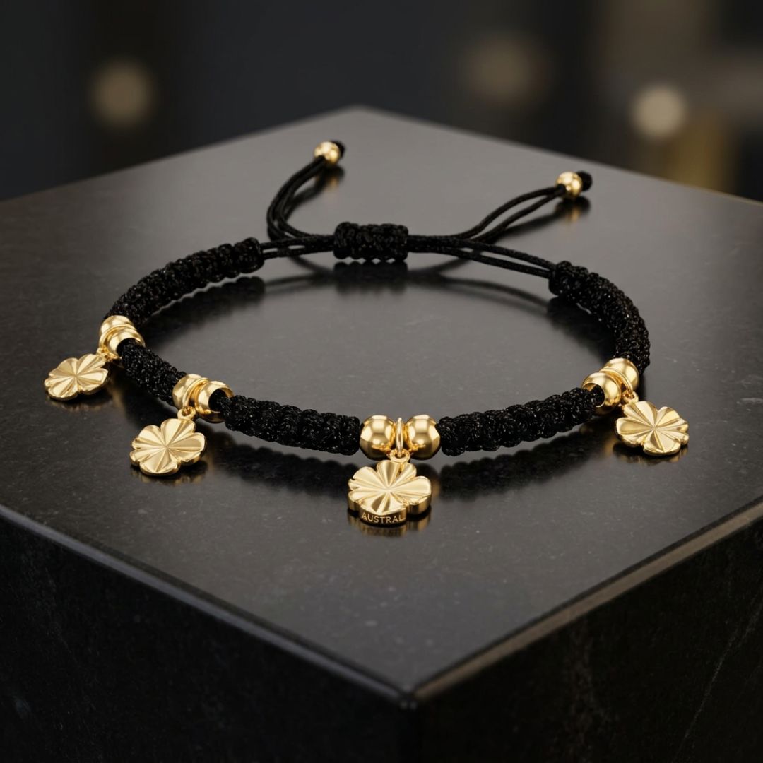 Golden Clover - Pulsera Tejida