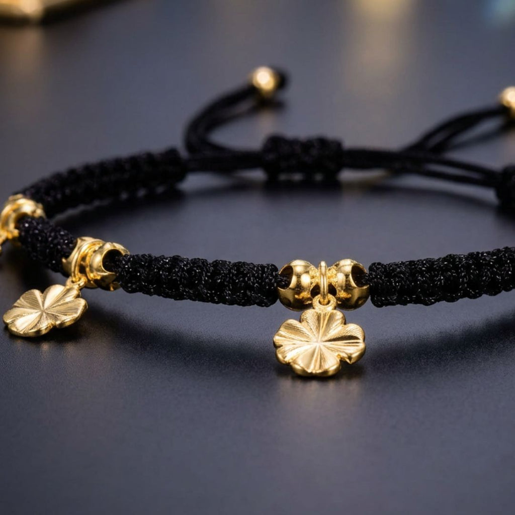 Golden Clover - Pulsera Tejida
