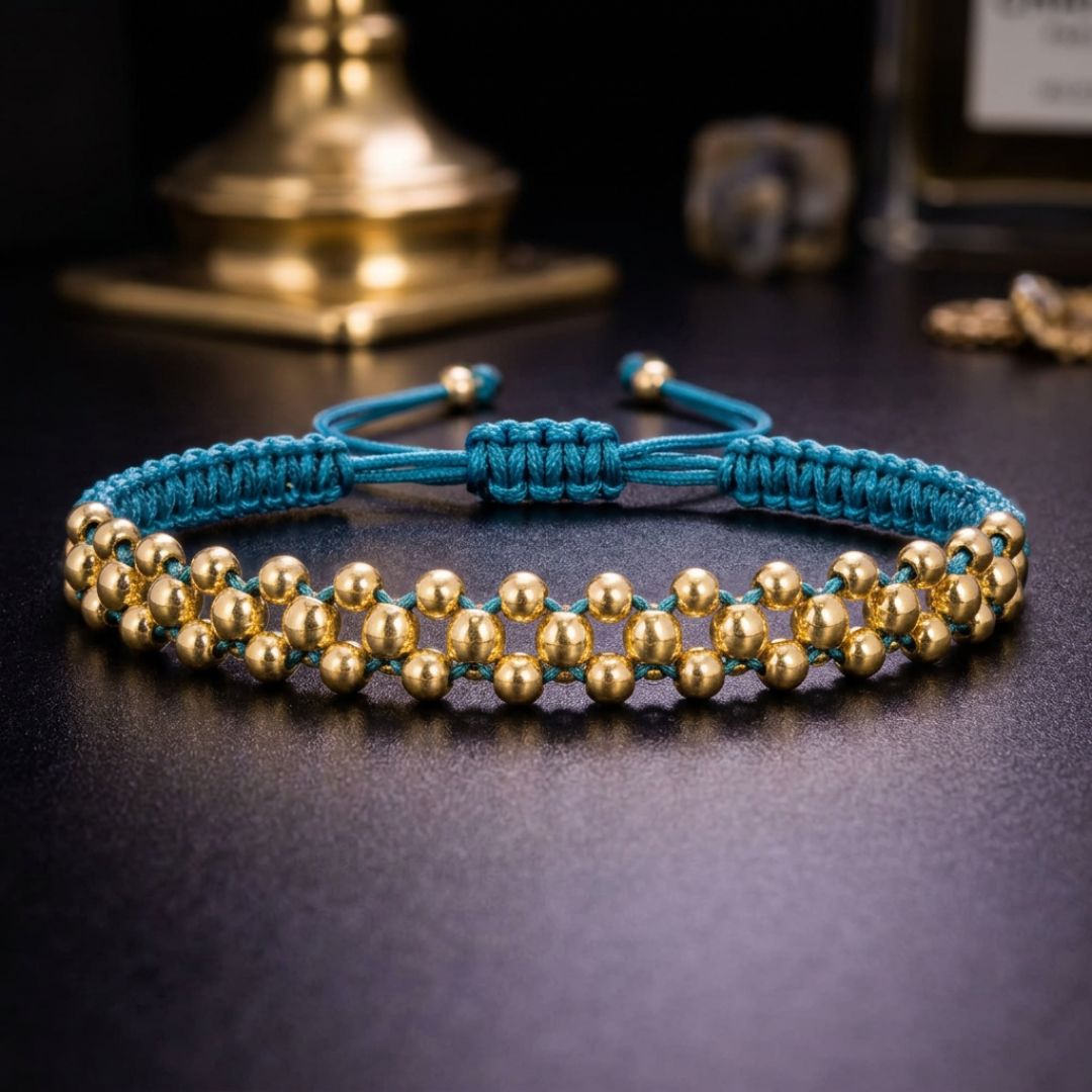Azure Luxe - Pulsera Tejida
