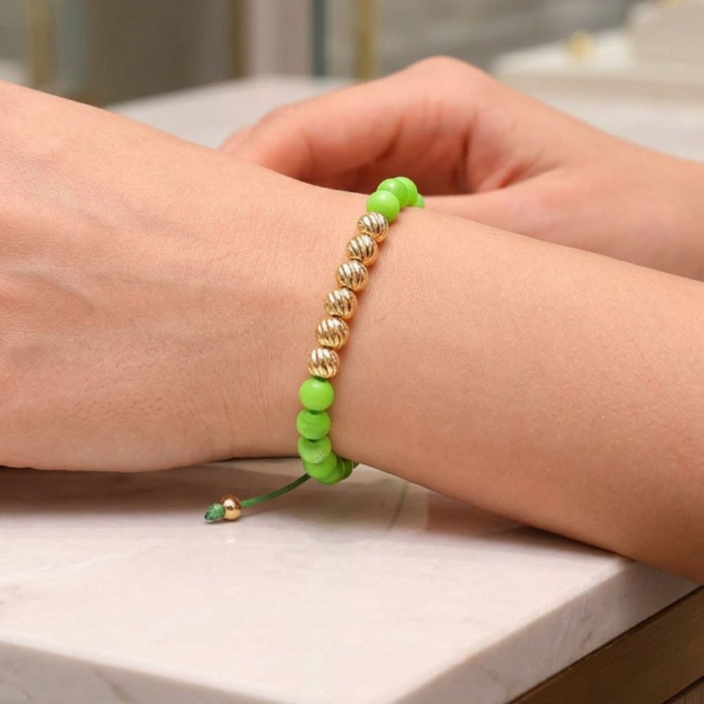 Green Glow - Pulsera Tejida
