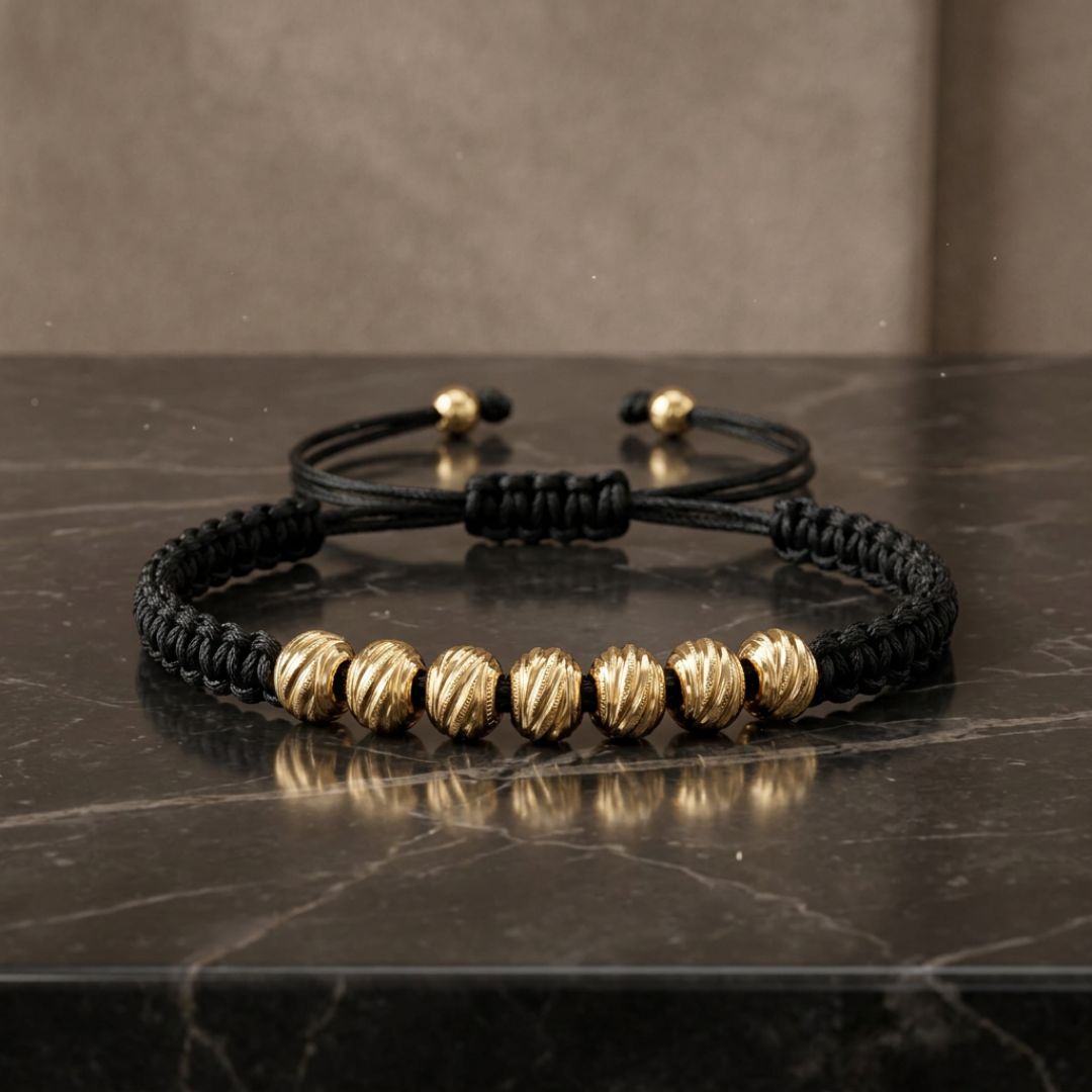 Dominus Black - Pulsera Tejida