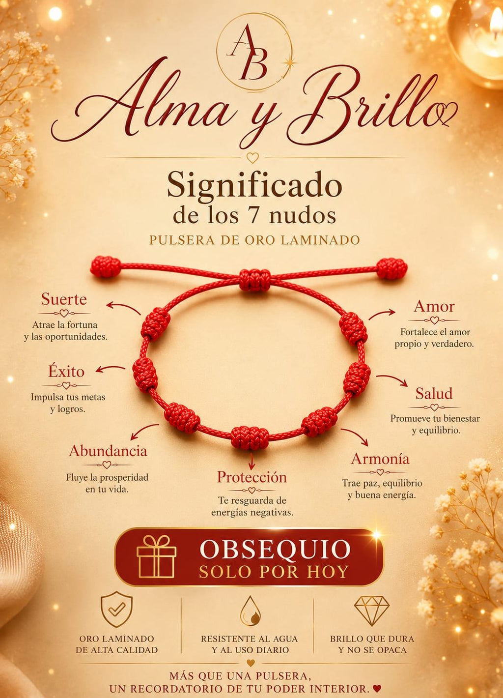 pulsera triple carril